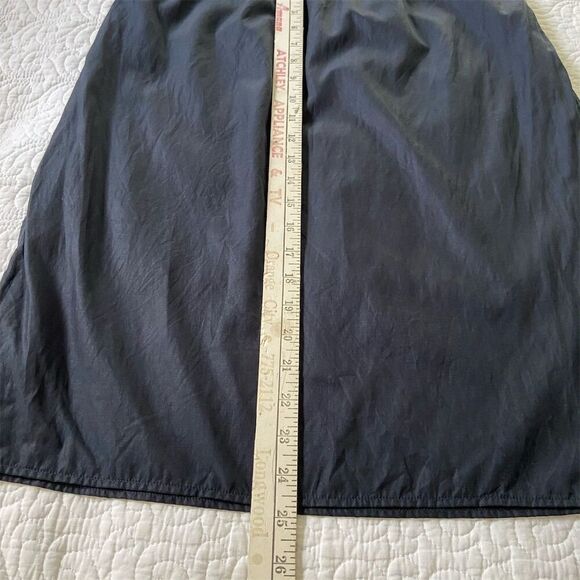 COS Midi Skirt Navy Blue Straight Pencil Elastic Waist Size 6 - Picture 7 of 9